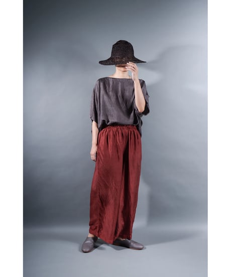 2.Lumo pants / Silk khadi / Burgundy