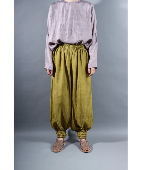 1.Lumo balono / pants /Silk khadi / Gold