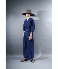 1.Hakama pants / sp / organic cotton typewriter / size1 / Evening blue