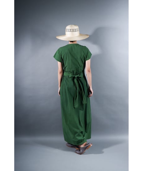 1.Rulo / Dress / Cap sleeve / Organic cotton Cord lane / Leaf green