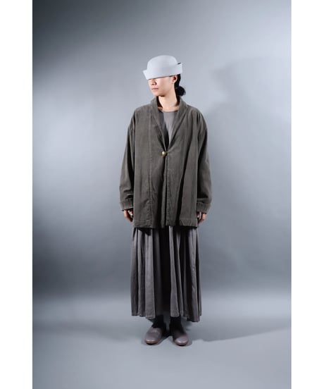 2.Loofah jacket / Organic cotton corduroy / size2 / Warm gray