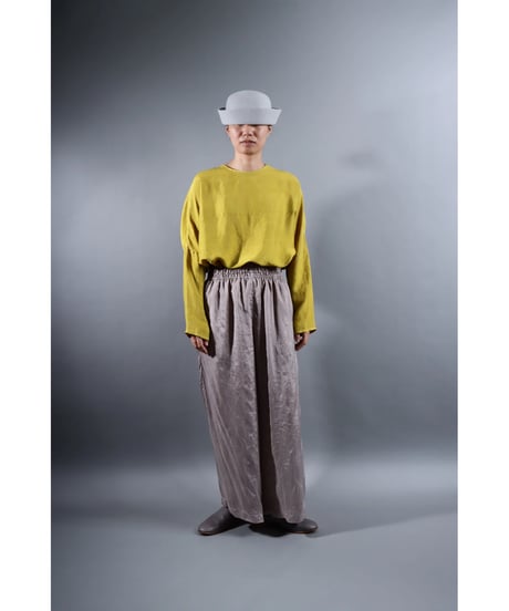 5.Lumo pants / Silk khadi / Silver gray