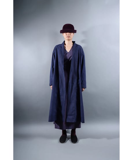 2.Robe coat sp / Organic cotton Typewriter / Size1 / Grape purple