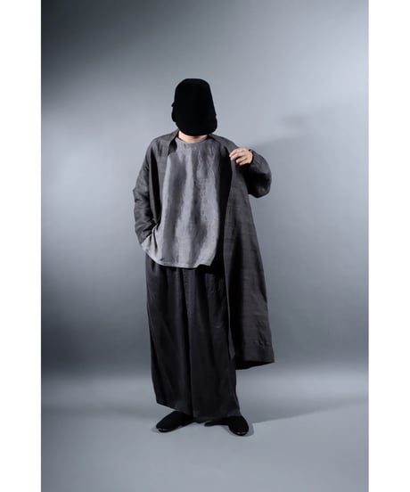 1.Robe tussar / Silk khadi / Size 1 / Charcoal gray