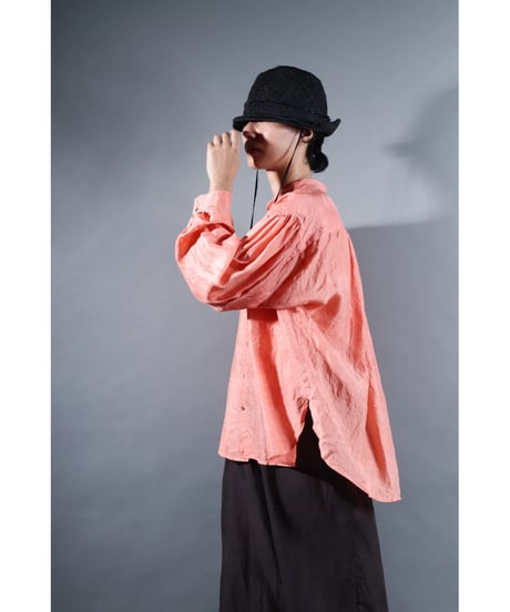 2.Stella blouse / Silk khadi / Sunset pink