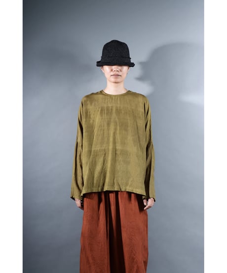 6.Fendo / Long sleeve tops / Silk khadi / Khaki