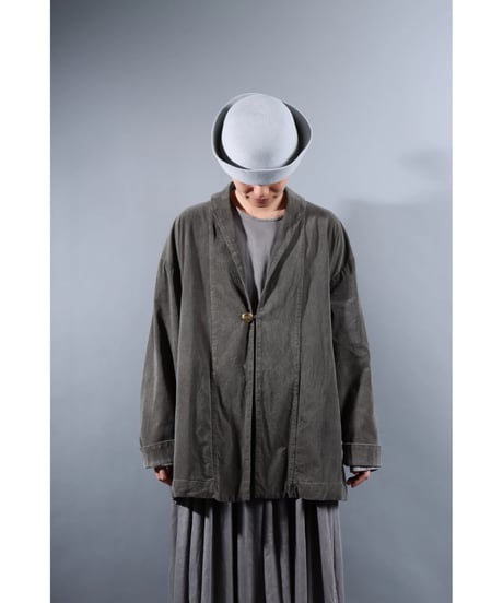 2.Loofah jacket / Organic cotton corduroy / size2 / Warm gray