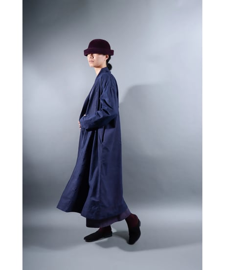 2.Robe coat sp / Organic cotton Typewriter / Size1 / Grape purple