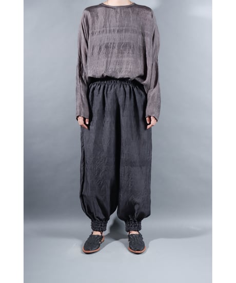4.Lumo balono / pants / Silk khadi / Dark Charcoal
