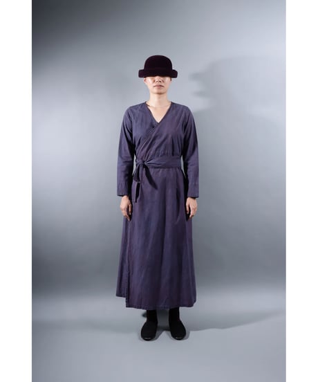 1.Pasan sp / Coat dress / Organic cotton / size1,size2 / Grape purple