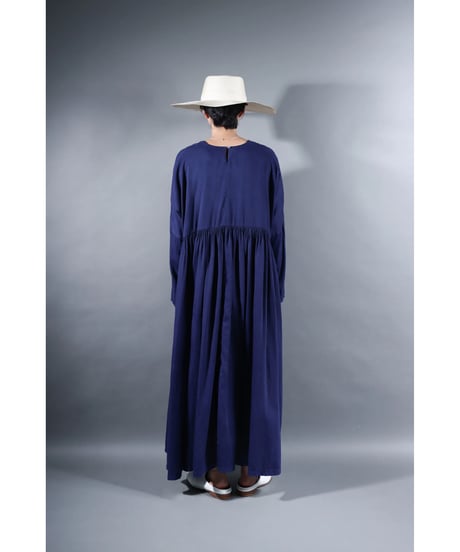 1.kurteno valo / sp / Long sleeve / Organic cotton satin / Evening blue