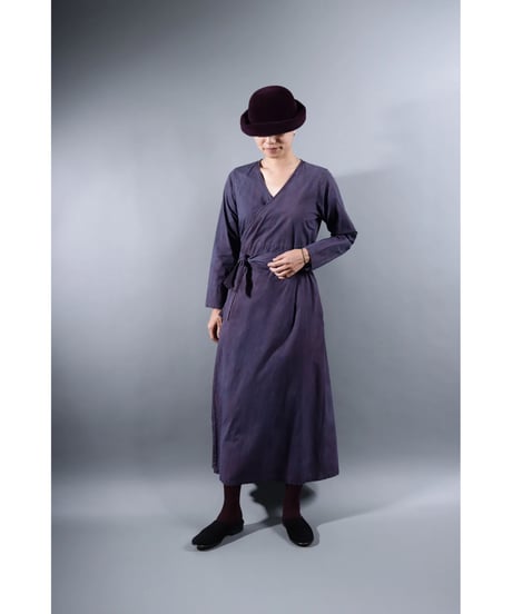 1.Pasan sp / Coat dress / Organic cotton / size1,size2 / Grape purple