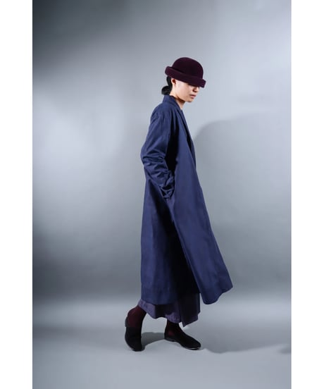 2.Robe coat sp / Organic cotton Typewriter / Size1 / Grape purple