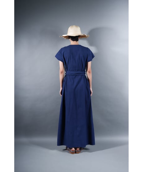1.Rulo / Dress / Cap sleeve / sp /Organic cotton Cord lane / Evening blue