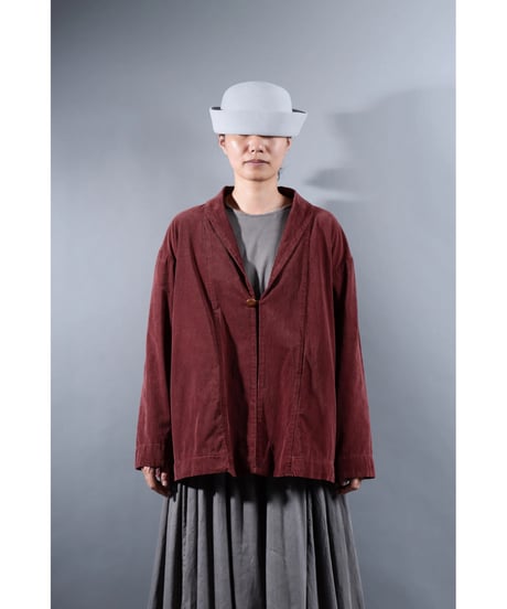 2.Loofah jaket sp / Organic cotton corduroy / size1 / Burgundy