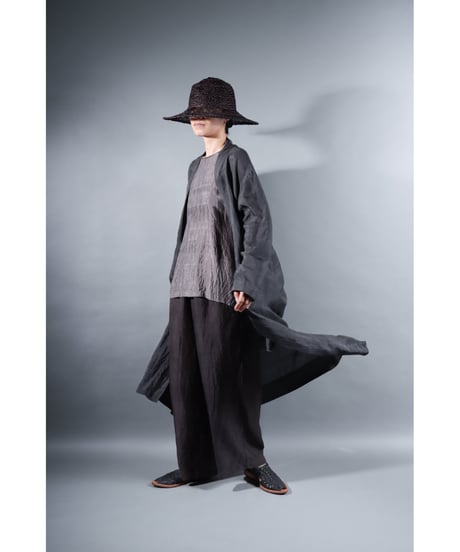 1.Silk robe / Silk khadi / Size 1 / Charcoal gray