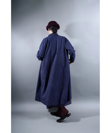 2.Robe coat sp / Organic cotton Typewriter / Size1 / Grape purple
