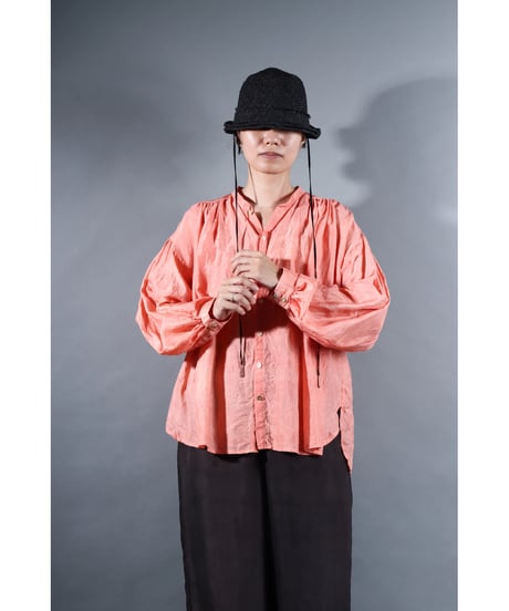 2.Stella blouse / Silk khadi / Sunset pink
