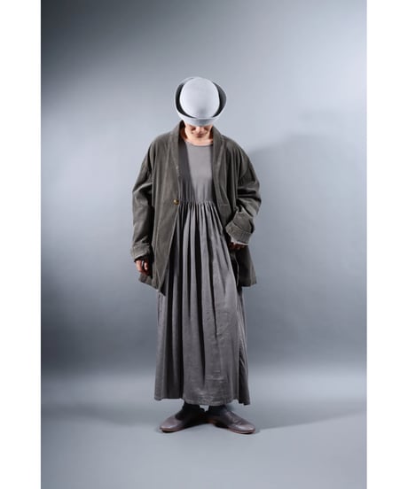 2.Loofah jacket / Organic cotton corduroy / size2 / Warm gray