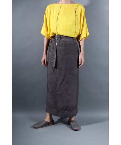 2.Tibetan skirt / Silk khadhi / Iron gray
