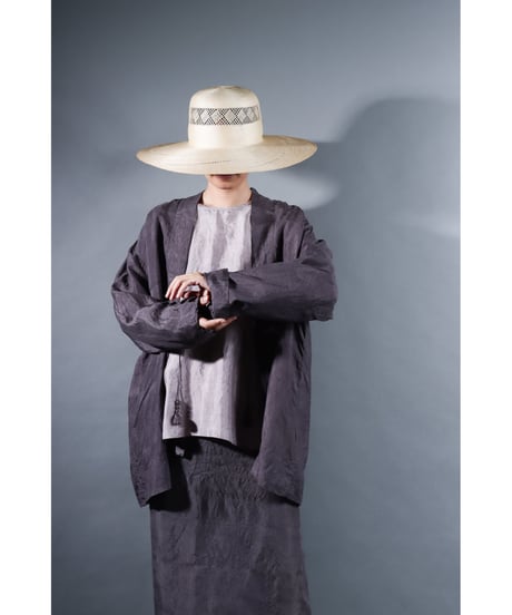 1.Haori / Silk khadi / size 2 / Reddish gray