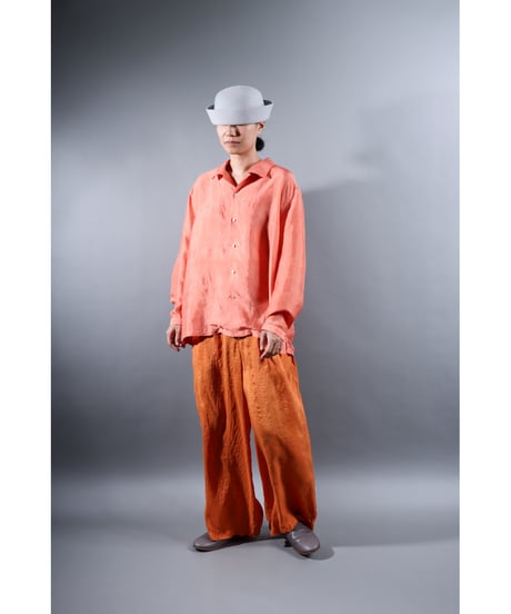 １.Kolumo Long sleeve / Silk khadi / size1 / Sunset pink