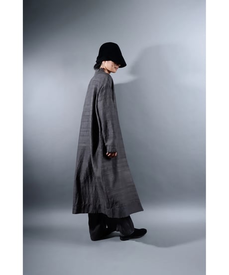 1.Robe tussar / Silk khadi / Size 1 / Charcoal gray
