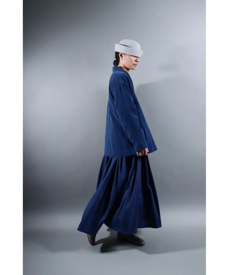 1.Loofah jaket sp / Organic cotton corduroy / size1 / Ryukyu indigo