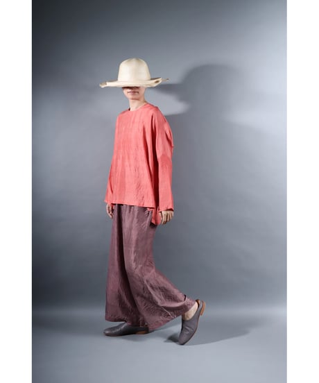 1.Lumo pants / Silk khadi / Grayish purple