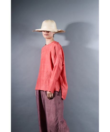 5.Fendo / Long sleeve tops / Silk khadi / Berry pink