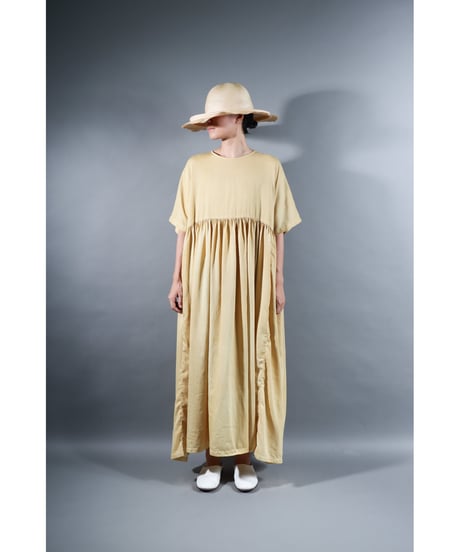 4.Kurteno-dress / Half sleeve / Organic cotton satin / Clove