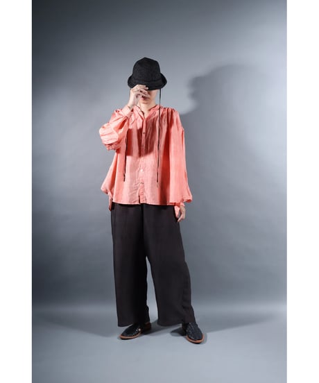 2.Stella blouse / Silk khadi / Sunset pink