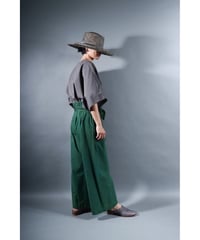 5.Hakama pants / sp / organic cotton typewriter / size1 / evergreen