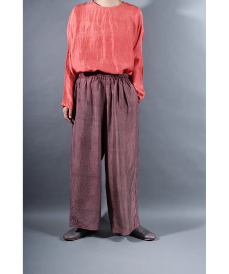 1.Lumo pants / Silk khadi / Grayish purple