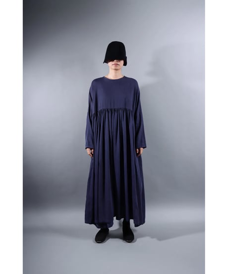 3.Kurteno-dress sp/ Long sleeve / Organic cotton satin / Grape purple