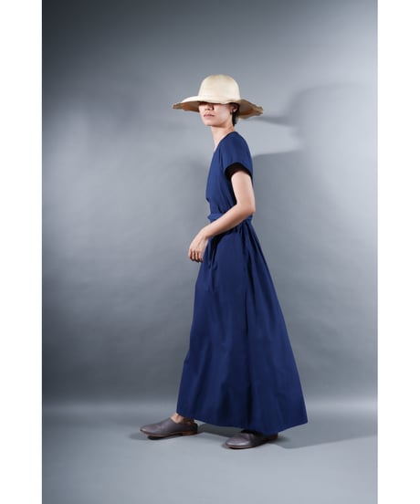 1.Rulo / Dress / Cap sleeve / sp /Organic cotton Cord lane / Evening blue