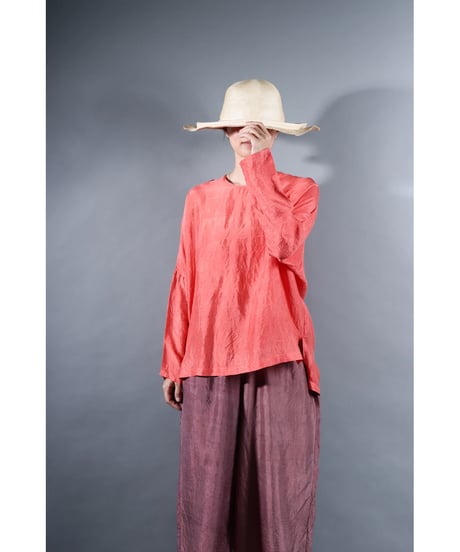 5.Fendo / Long sleeve tops / Silk khadi / Berry pink