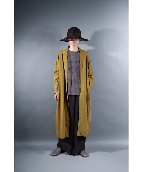 1.Summer robe / Organic cotton twill / size1 / Ochre
