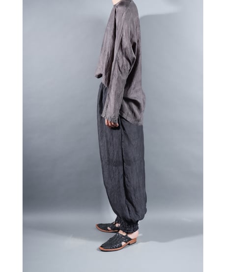 4.Lumo balono / pants / Silk khadi / Dark Charcoal