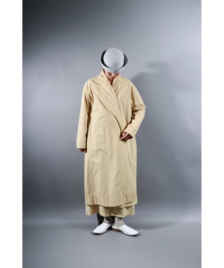 1.Robe coat / Organic cotton Typewriter / Size1 / Clove