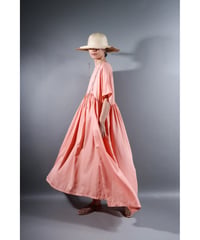 3.Kurteno-dress / Half sleeve / b(with stain) / Organic cotton satin / Petal pink