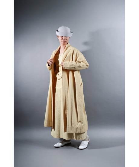 1.Robe coat / Organic cotton Typewriter / Size1 / Clove