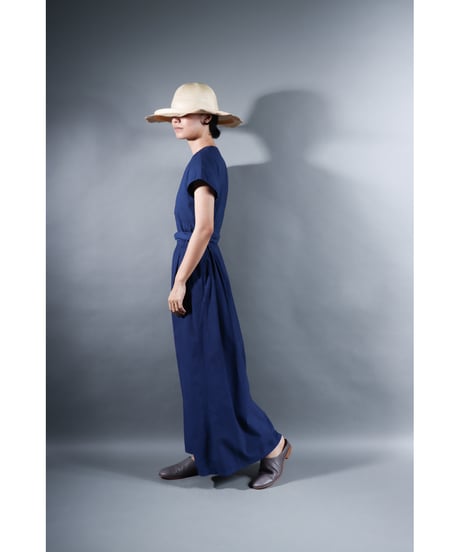 1.Rulo / Dress / Cap sleeve / sp /Organic cotton Cord lane / Evening blue