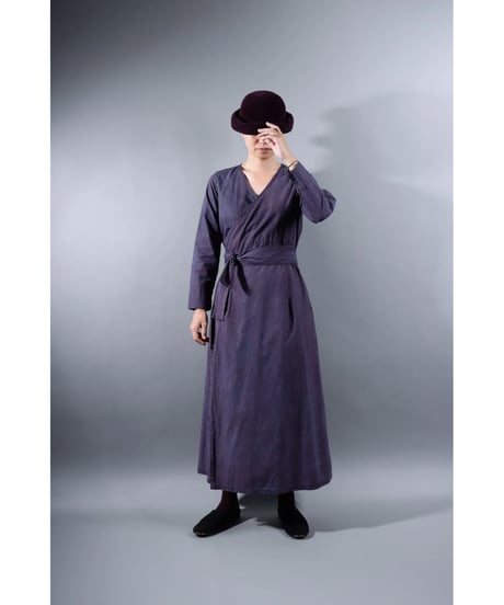 1.Pasan sp / Coat dress / Organic cotton / size1,size2 / Grape purple