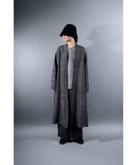 1.Robe tussar / Silk khadi / Size 1 / Charcoal gray