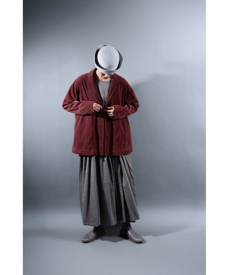 2.Loofah jaket sp / Organic cotton corduroy / size1 / Burgundy