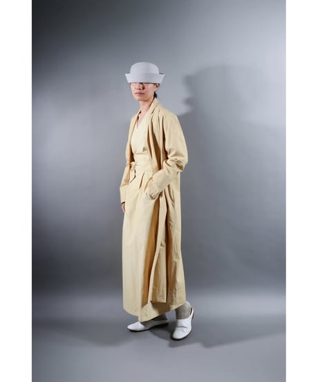 1.Robe coat / Organic cotton Typewriter / Size1 / Clove