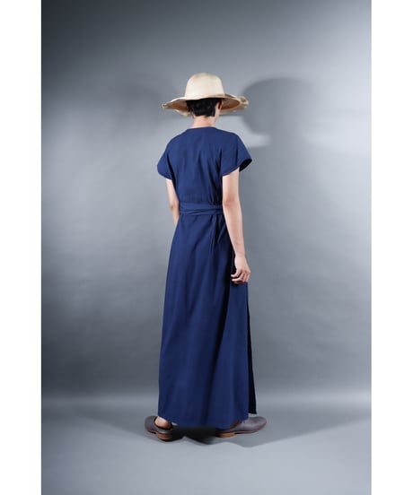 1.Rulo / Dress / Cap sleeve / sp /Organic cotton Cord lane / Evening blue
