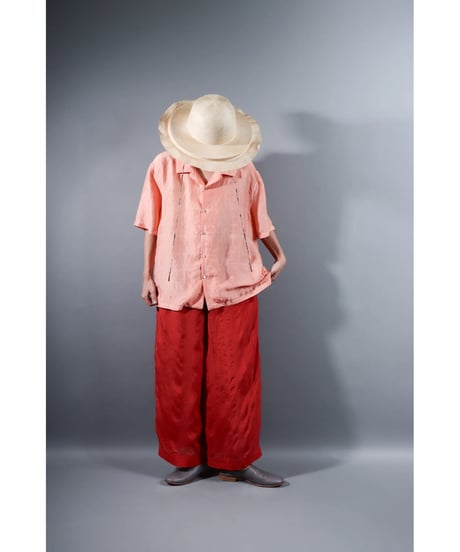 2.Kolumo / size1 / Silk khadi / Sunset pink