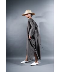 4.Drop / Dress / Silk cotton Khadi / Light gray